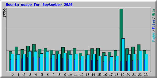 Hourly usage for September 2026
